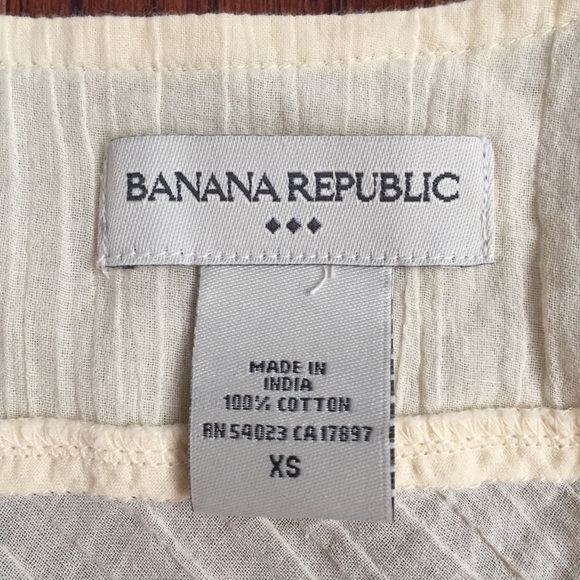 Banana Republic Pale Yellow Peasant Blouse - Picture 3 of 4